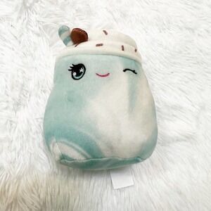 Squishmallows Seated Mystery Squad Mint Chocolate Chip Drink 5"